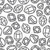 Drawing Gemstones Stones Precious Monochrome Getdrawings sketch template