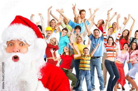 happy christmas people stock photo  royalty  images  fotolia