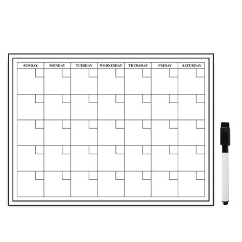 monthly dry erase calendar  large wall calendar monthly planner