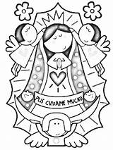 Virgen Guadalupe Coloring Pages Drawing Colorear Para La Distroller Color Getdrawings Print Comments Printable Search Kids sketch template