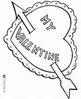 Coloring Valentine Heart Pages Printable Valentines Hearts Below Click sketch template