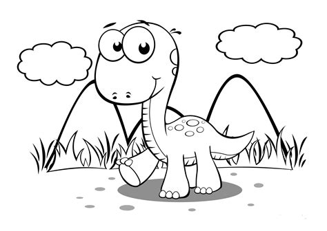 baby dinosaur coloring pages  preschoolers activity shelter