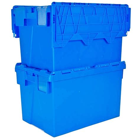 buy lt heavy duty plastic storage box  attached lid small