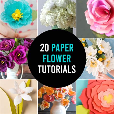 gorgeous paper flowers  diy flower tutorials