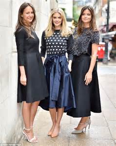 Donna Air Is Glamorous In Blue Jumper And Skirt At Beulah Lunch Daily