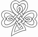 Celtic Knot Clover Knots Knoten Embroidery Keltischer Shamrock Zentangle Dragoart Keltische Mandala Muster Patricks sketch template
