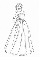 Barbie Colorir Para Vestido Noiva Coloring Pages Princess Artigo Desenhos sketch template