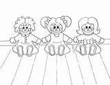 Coloring Doll Friends Rag Little sketch template