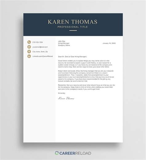 professional cover letter template instant