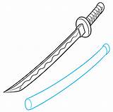 Katana Sword Easydrawingguides sketch template