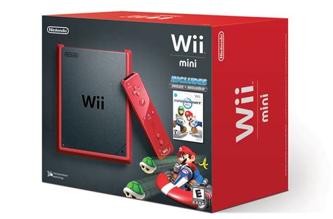 wii mini    usa bundled  mario kart wii  red black  silly page