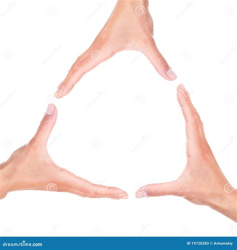 circle   hands stock  image