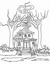 Coloring House Pages Haunted Drawing Library Clipart Popular sketch template