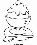 Coloring Pages Ice Cream Print Kids Printable Color sketch template