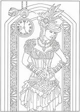 Coloring Pages Adult Visit Steampunk sketch template