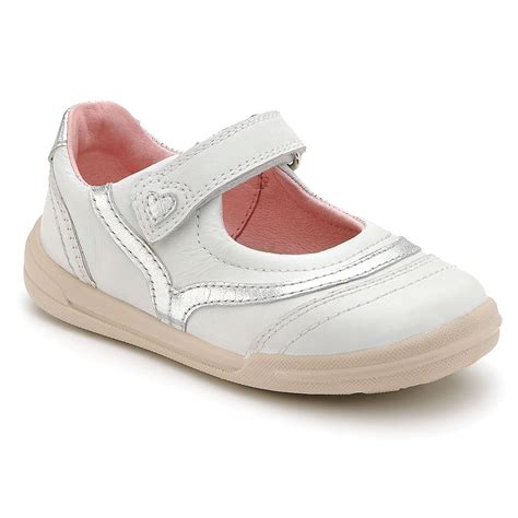 flexy soft feather white leather girl s shoe