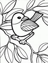 Coloring Printable Pages Kids Print Bird sketch template