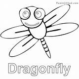 Dragonfly Coloringfolder sketch template