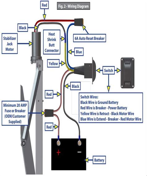 electric tongue jack wiring diagram