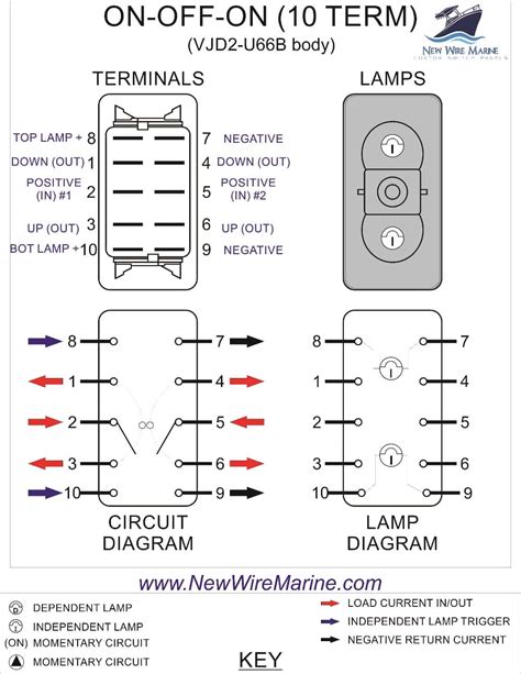 illuminated switch wiring diagram  relay