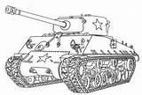 Coloring Sherman Tanks Malvorlagen Putih Panzer Military Ide Mewarnai Kleurplaat Ausmalen Warna Kleurplaten Coloringfolder Combat Perang sketch template