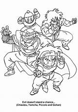 Dragon Ball Coloring Pages Gohan Dbz Book Yamcha Piccolo Kid Kids Books Chance Chiaotzu Doesnt Colouring Evil Stand Dragons Sheets sketch template
