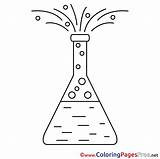 Chemistry Coloring Kids Pages Colouring Sheets School Sheet Title sketch template
