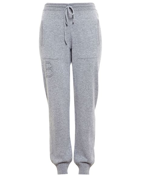 barrie cashmere joggers  gray grey lyst