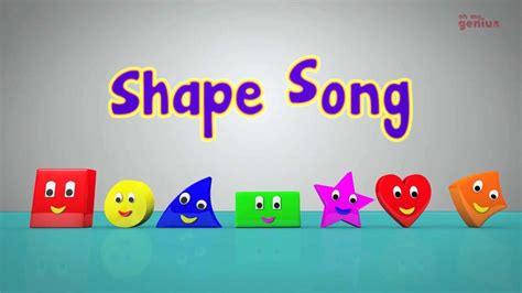 shapes song shape songs shape poems  kids preschool songs