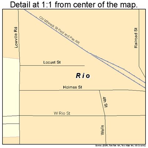 rio wisconsin street map