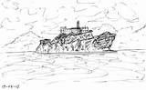 Alcatraz Sf sketch template