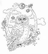 Owl Coloring Adults Pages Detailed Printable Colouring Adult Owls Sheets Creative Bestcoloringpagesforkids Haven Gaea sketch template