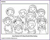 Coloring Fasting Kids Biblewise Pages Children Fun Month Jesus sketch template
