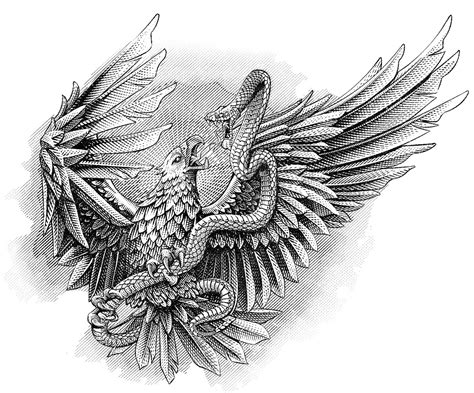 mexican flag eagle behance