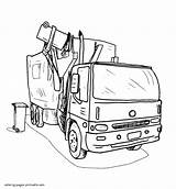 Garbage Dump Trucks sketch template