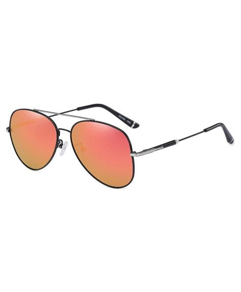 classic polarized aviator sunglasses ultra thin frame full mirrored
