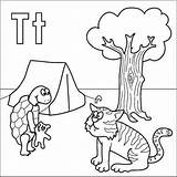 Letter Coloring Pages Color Tiger Alphabet Tent Teddy Tree Tortoise Printable Print Letters Colouring Sheets Kids Worksheets Getdrawings Coloringpages Books sketch template