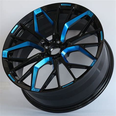 black  blue wheels rims  cars black wheels truck blue car accessories
