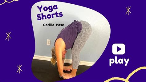 gorilla yoga pose shorts yogashorts padahastasana yoga pose