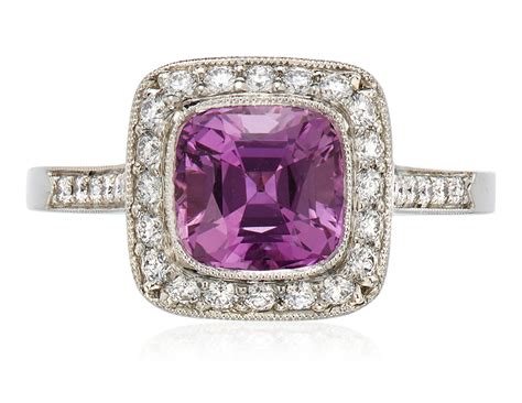 tiffany  legacy pink sapphire  diamond ring christies