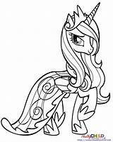 Pony Coloring Little Pages Princess Cadence Elsa Unicorn Drawing Mlp Queen Friendship Magic Printable Chrysalis Color Castle Getcolorings Getdrawings Print sketch template
