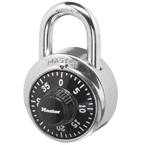 master lock   wide black dial preset combination padlock  lowescom
