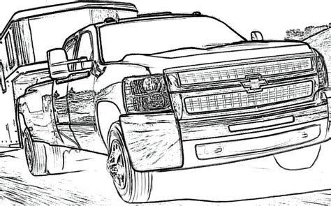 chevy silverado truck coloring  kids coloring pages pinterest chevy coloring   kids