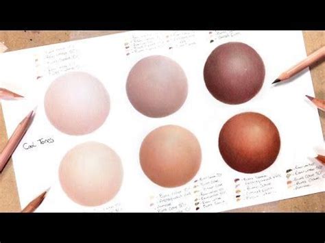 tutorial   color shade  skin tones  colored pencils
