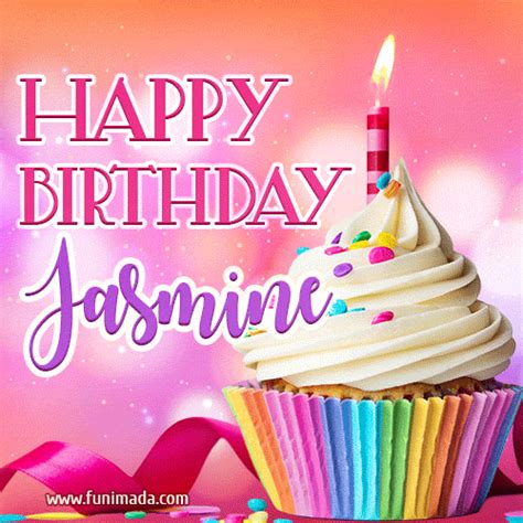 happy birthday jasmine lovely animated gif   funimadacom