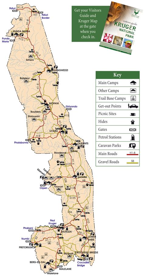 kruger national park road map kruger park lodge accommodation