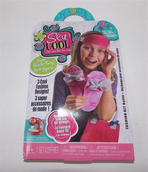 Sew Cool Sweet Slumber Party Fashion Kit Refill For Sewing Machine New