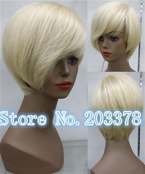 cool sex blonde remy hair capless humanhair wigs glueless cap none lace