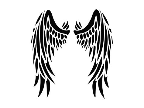 angel wings  svg wings svg angel svg clipart file instant etsy