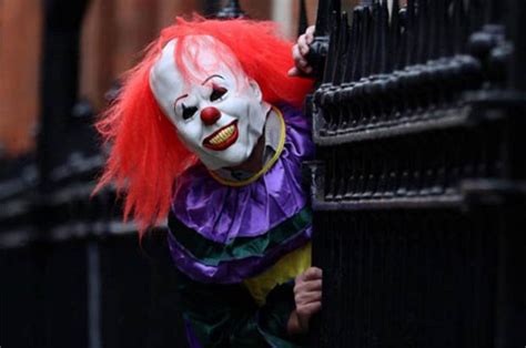 killer clown at westfield centre london terrifies shoppers with fake